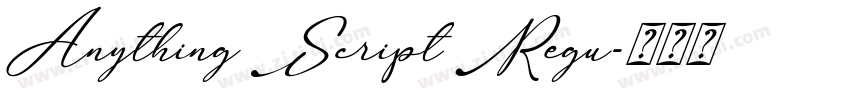 Anything Script Regu字体转换